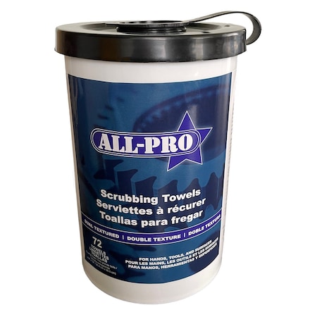 All-Pro Wipers, Scrubbing Towels, Dual Textured, 72 Count, 6/CS STT1012-72